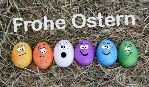 Frohes Ostern, Bunte Ostereier